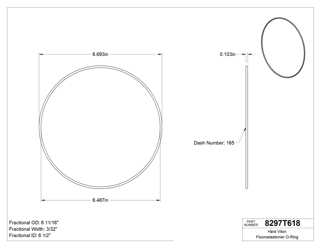 Technical drawing - 8297T618